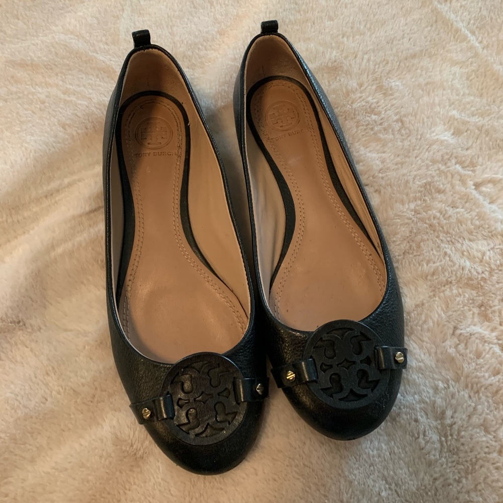 NEW TORY BURCH Black Ballet Flat. 7M